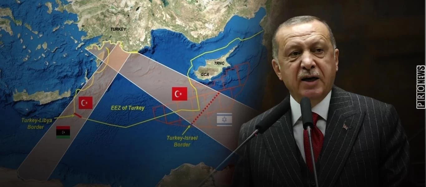 Άγρια πρόκληση στο Ισραήλ: Χάρτη με κοινή ΑΟΖ Τουρκίας-Παλαιστίνης δημοσίευσε η Yeni Safak (φώτο)